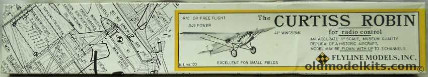 Flyline Models Curtiss Robin - 41 Inch Wingspan for RC/Free Flight or Static Display, 103 plastic model kit